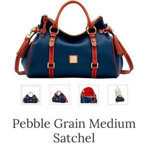 Dooney & Bourke pebble leather medium satchel